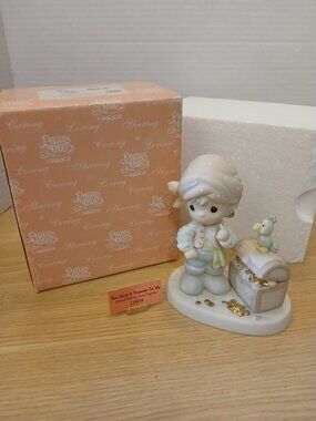 Precious Moments You Arrrr A Treasure To Me Porcelain Figurine 114026